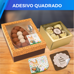 Adesivos Quadrados Personalizados
