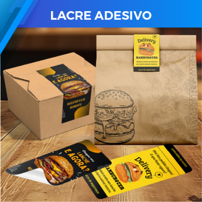 Lacre Adesivo com Sua Logo/Imagem